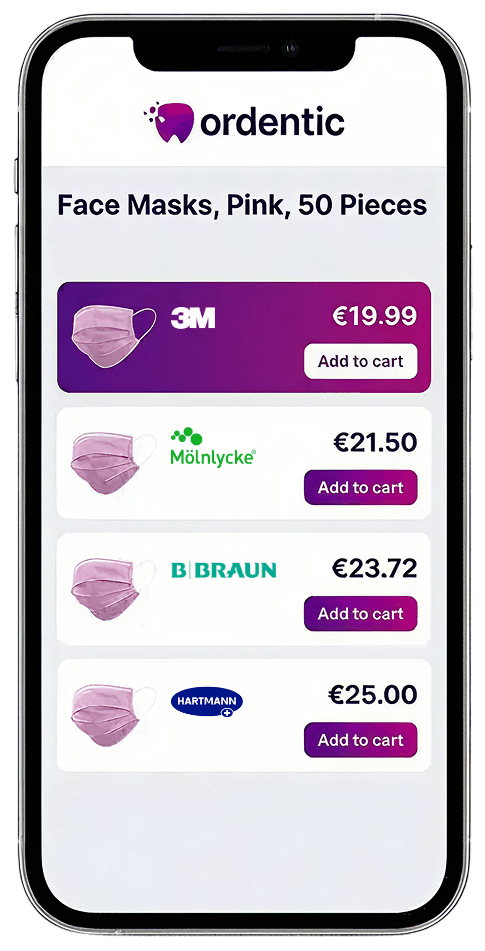 phone view example of Ordentic